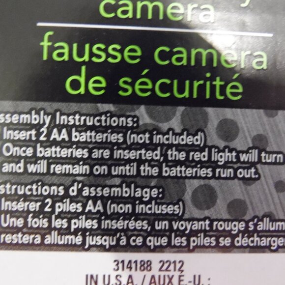 ECircuit Fake Security Surveillance Camera Dome Flashes LED Light - Picture 9 of 10